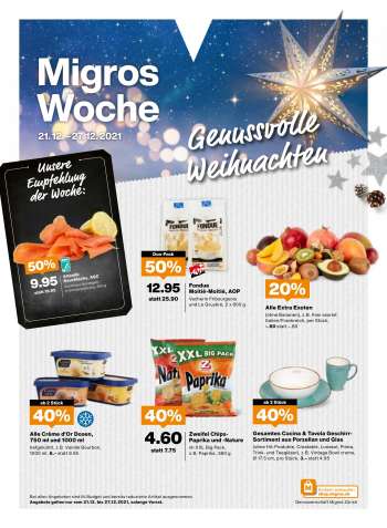 Prospekte Migros - 21.12.2021 - 27.12.2021.