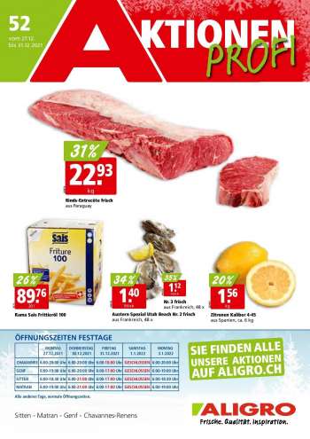 Prospekte ALIGRO - 27.12.2021 - 31.12.2021.