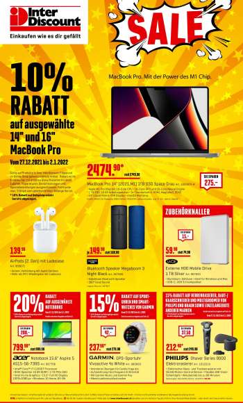 Catalogue Interdiscount - 27.12.2021 - 2.1.2022.