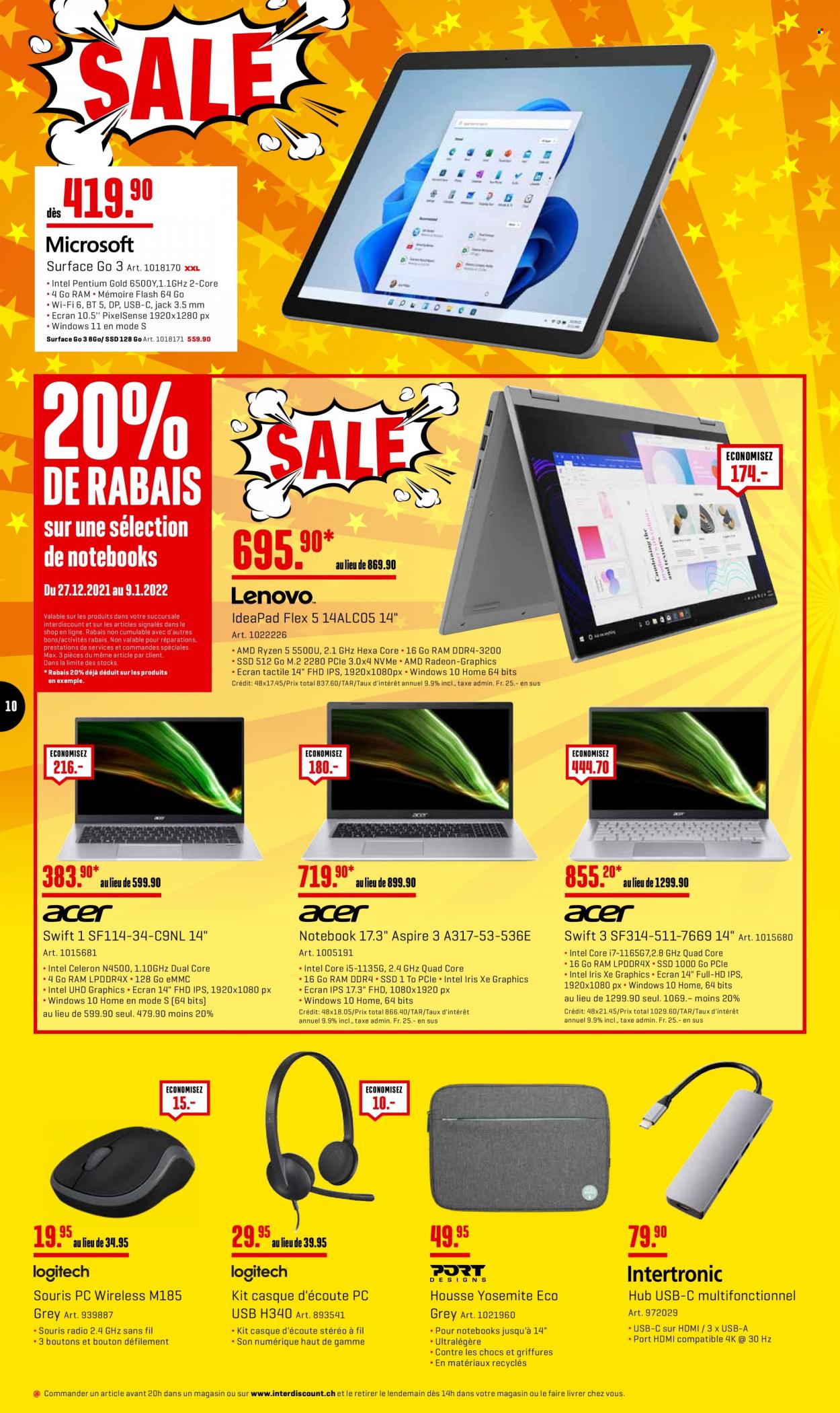 Volantino Interdiscount - 27.12.2021 - 2.1.2022. Pagina 10