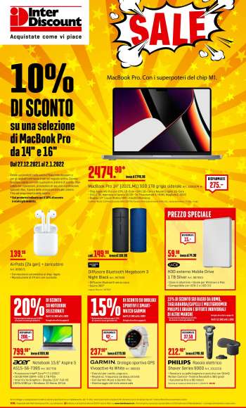 Prospekte Interdiscount - 27.12.2021 - 2.1.2022.