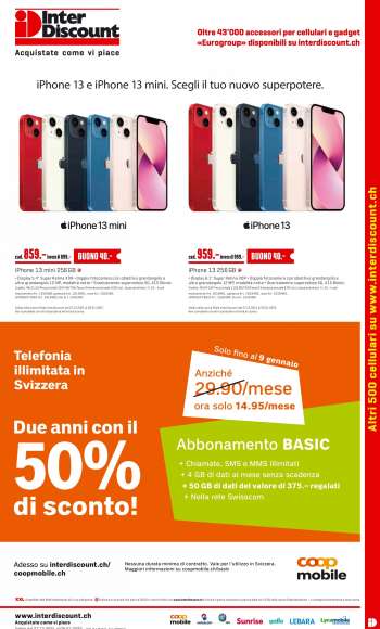 Volantino Interdiscount - 27.12.2021 - 9.1.2022.
