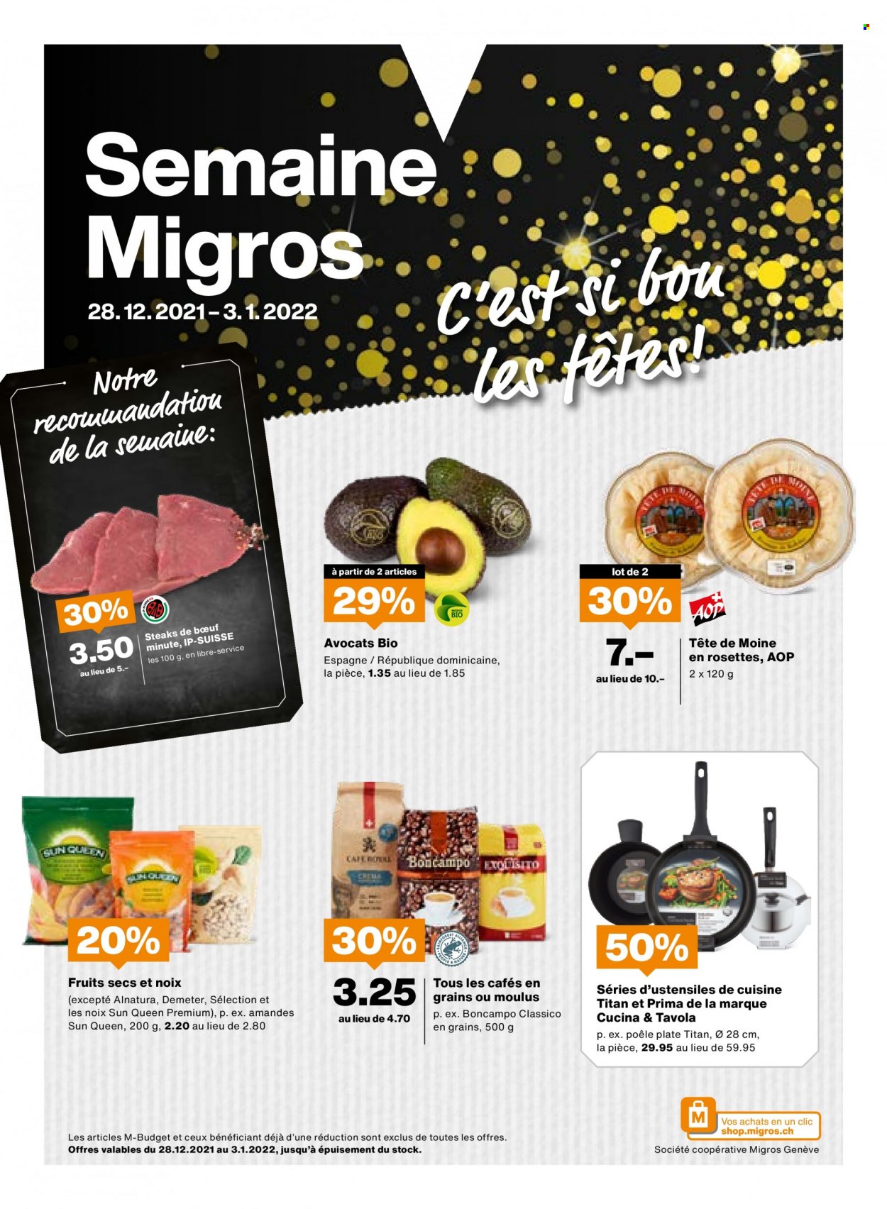 Volantino Migros - 28.12.2021 - 3.1.2022. Pagina 1