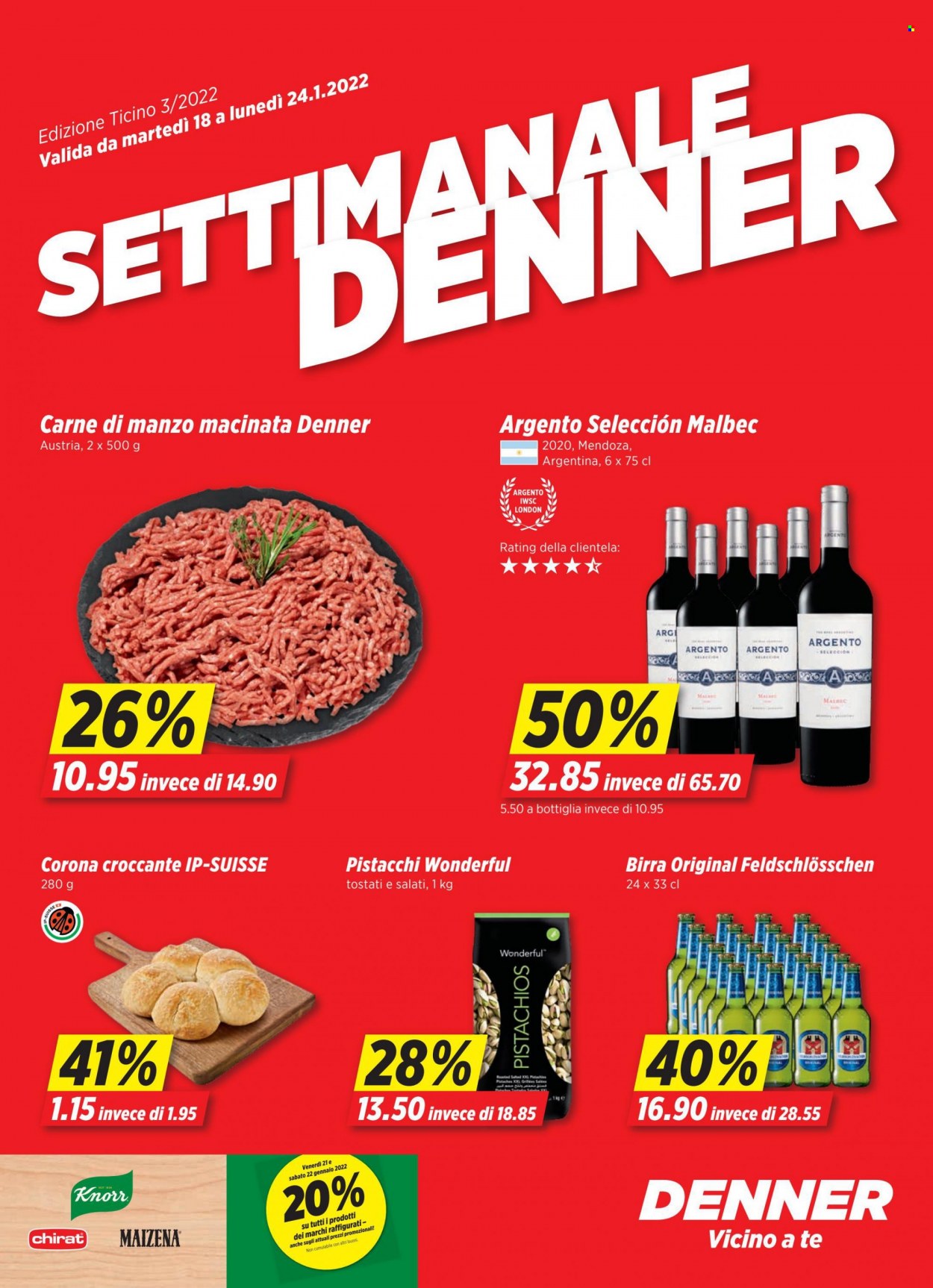 Prospekt Denner - 18.1.2022 - 24.1.2022. Seite 1