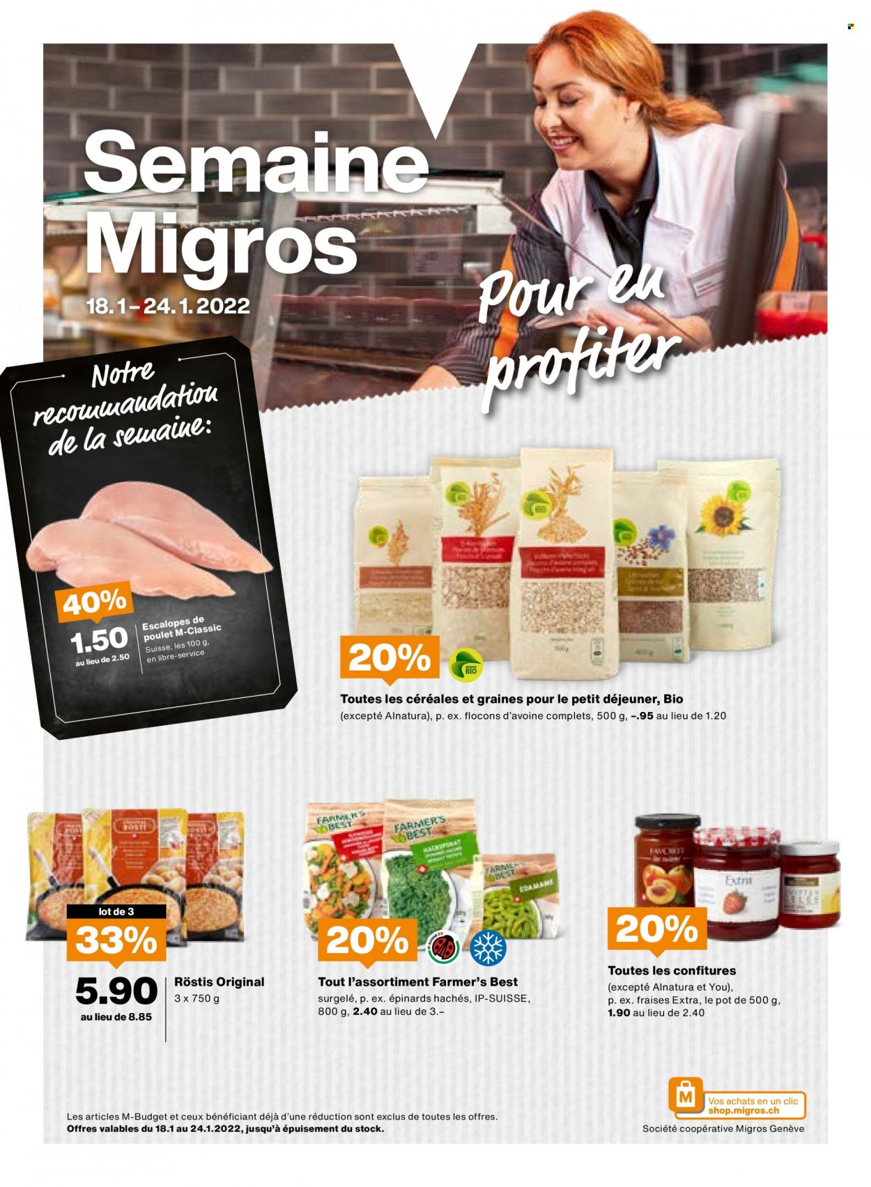 Volantino Migros - 18.1.2022 - 24.1.2022. Pagina 1