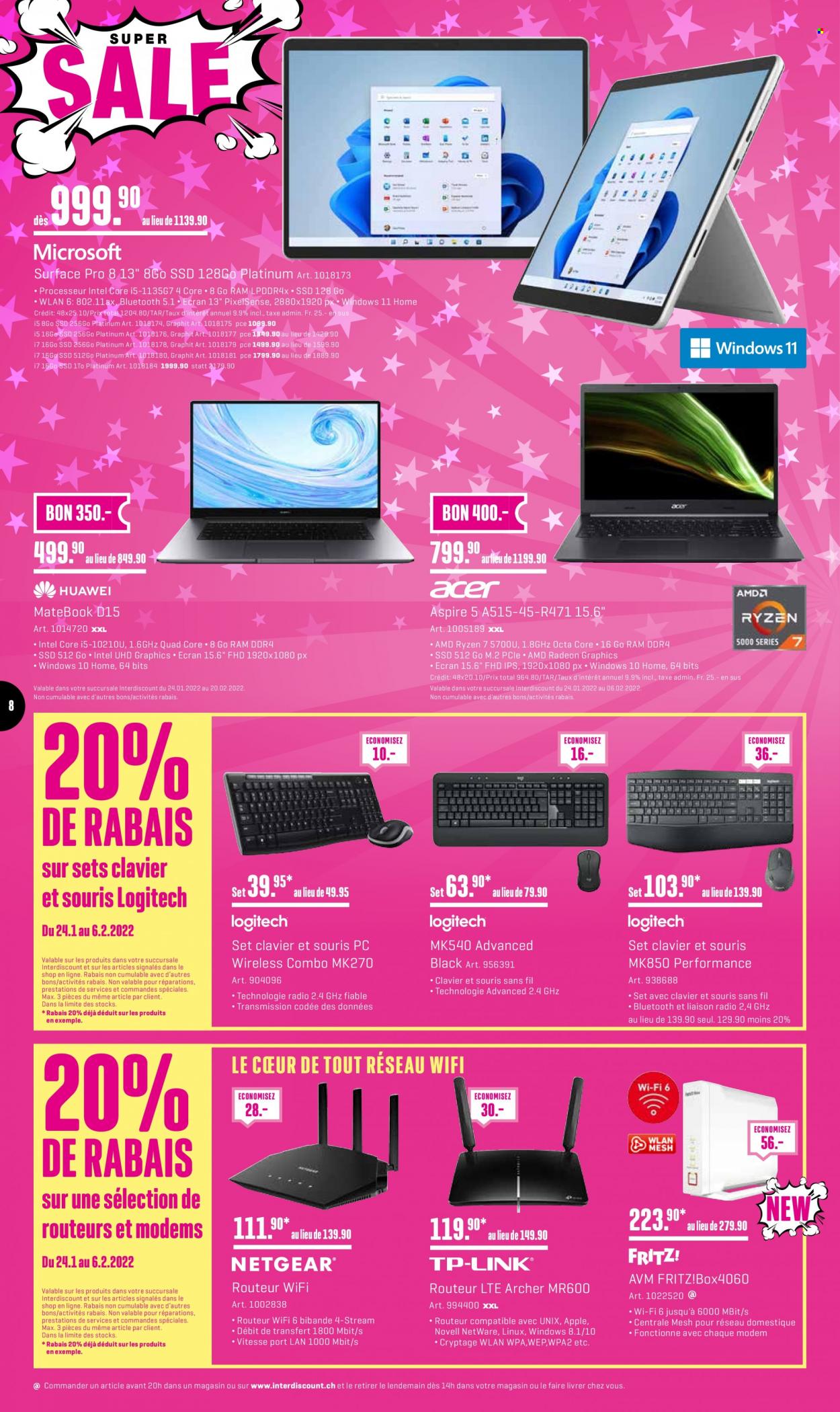 Prospekt Interdiscount - 24.1.2022 - 6.2.2022. Seite 8
