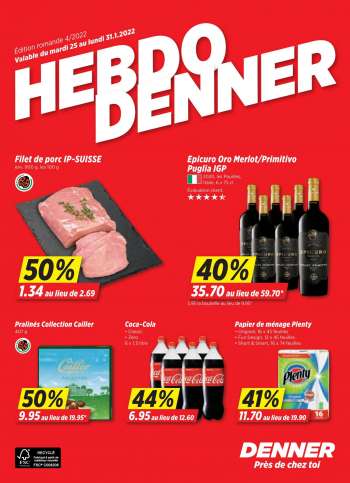 Prospekte Denner - 25.1.2022 - 31.1.2022.
