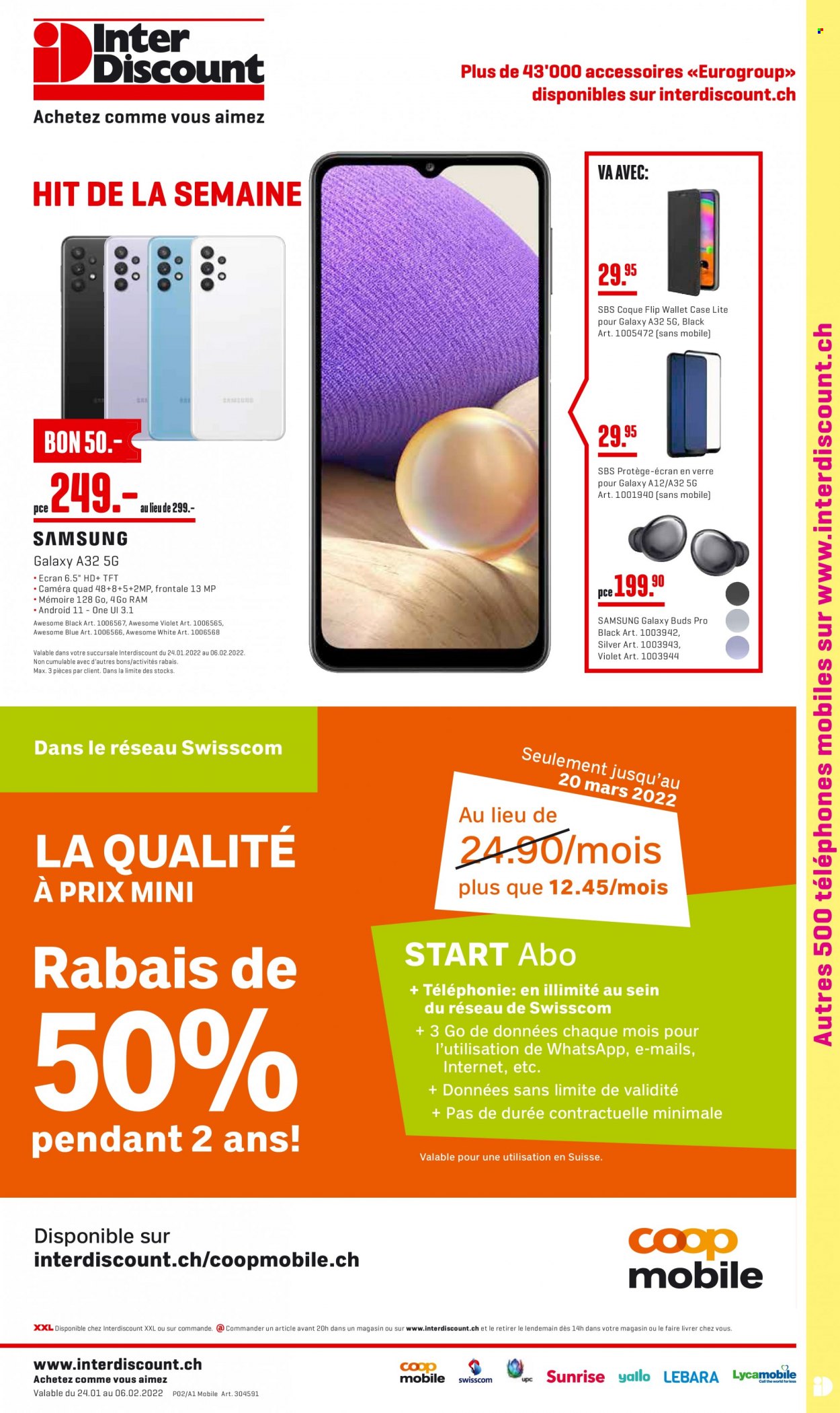 Volantino Interdiscount - 24.1.2022 - 6.2.2022. Pagina 1