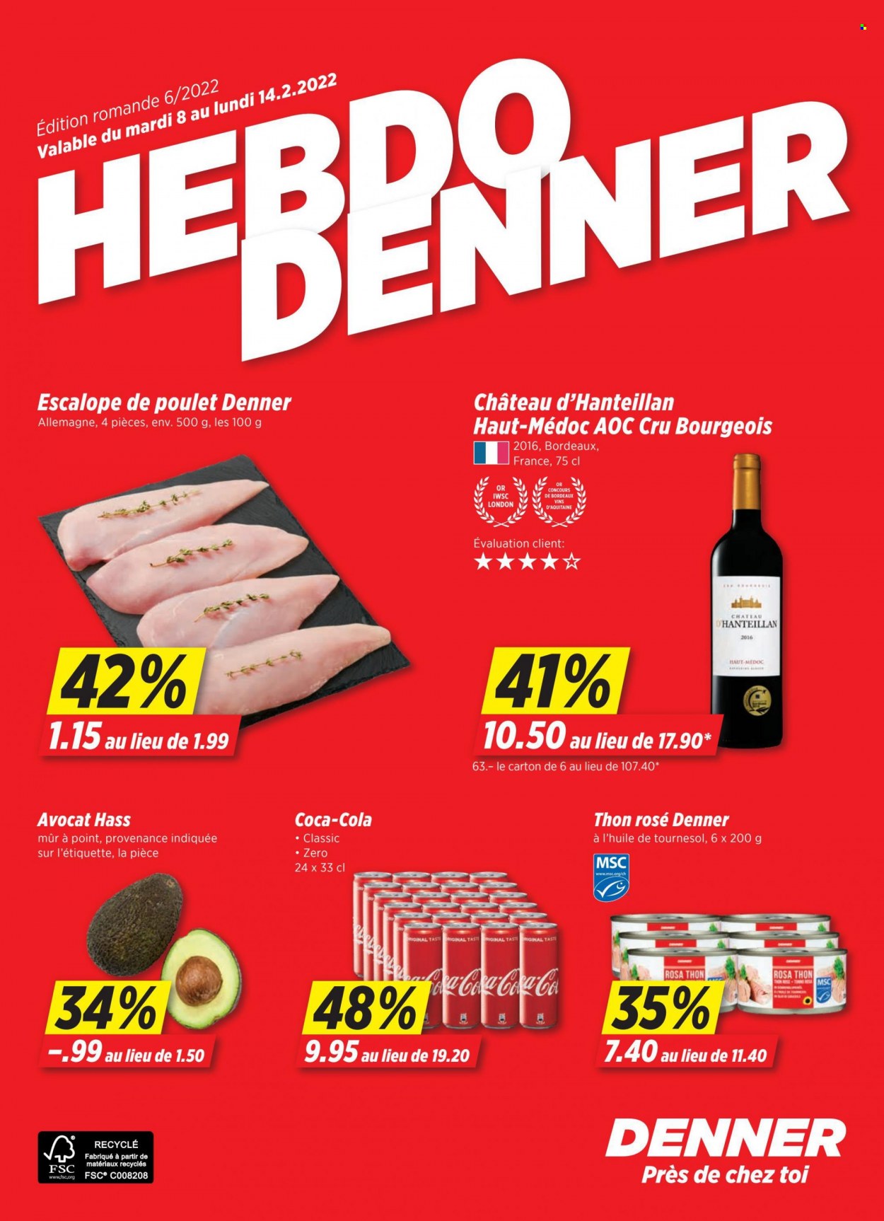 Prospekt Denner - 8.2.2022 - 14.2.2022. Seite 1
