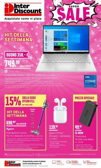 Volantino Interdiscount - 7.2.2022 - 20.2.2022.