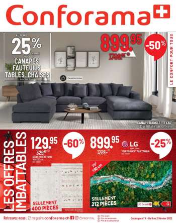 Catalogue Conforama - 8.2.2022 - 21.2.2022.