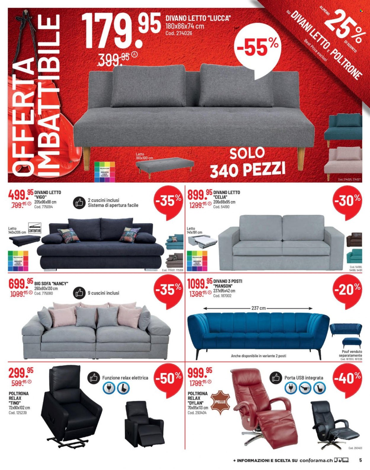 Volantino Conforama - 8.2.2022 - 21.2.2022. Pagina 5