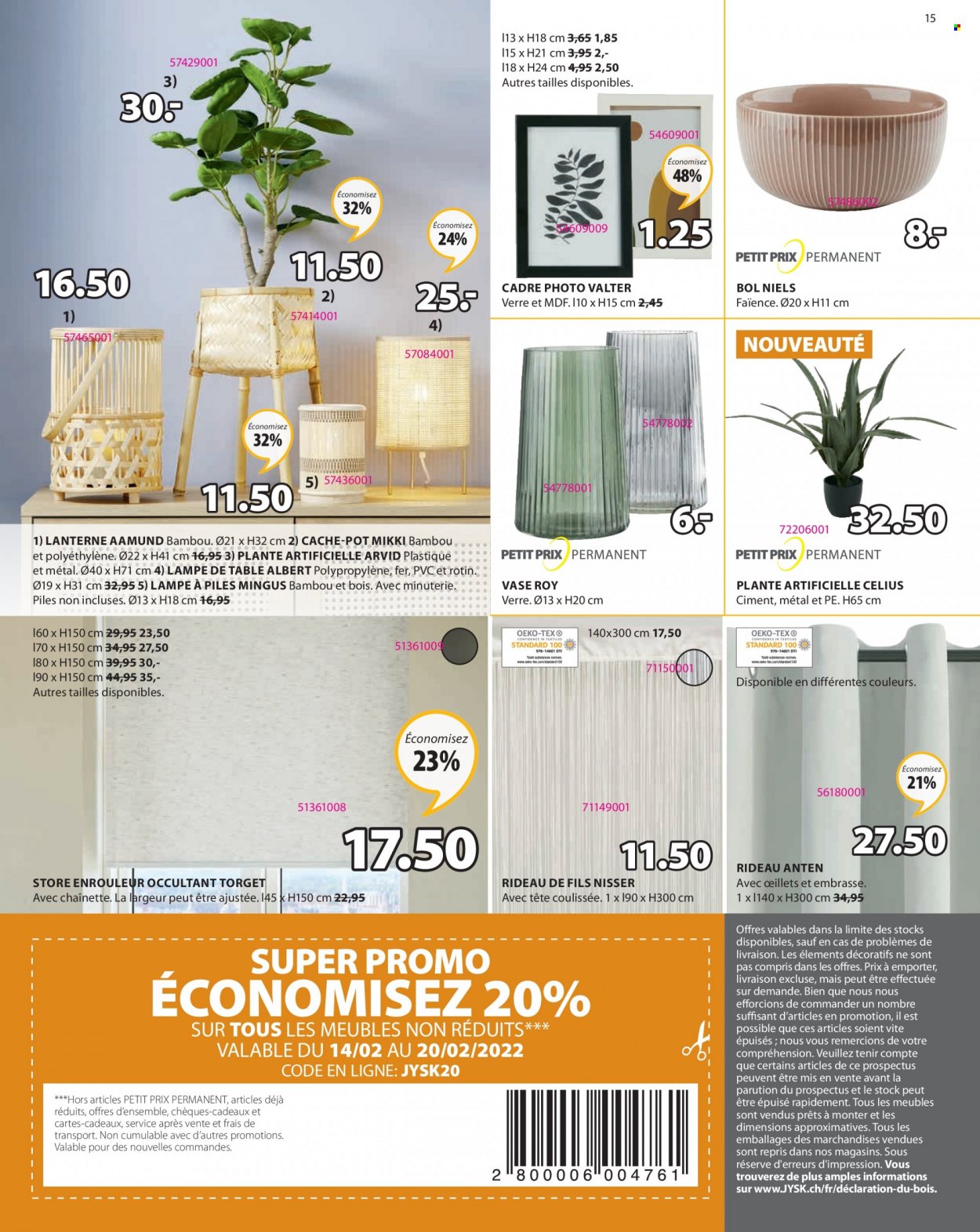 Volantino JYSK - 14.2.2022 - 20.2.2022. Pagina 15