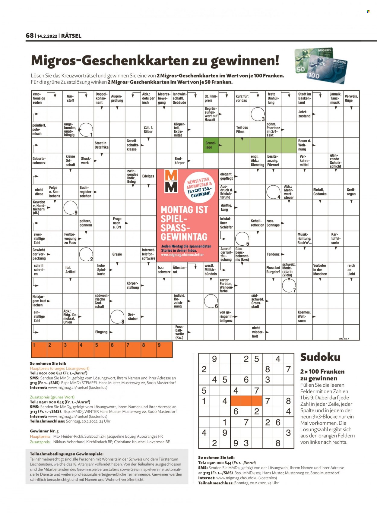 Catalogue Migros - 14.2.2022 - 20.2.2022. Page 68