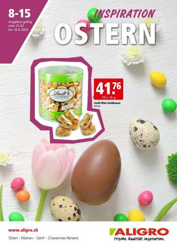 Prospekte ALIGRO - 21.2.2022 - 16.4.2022.