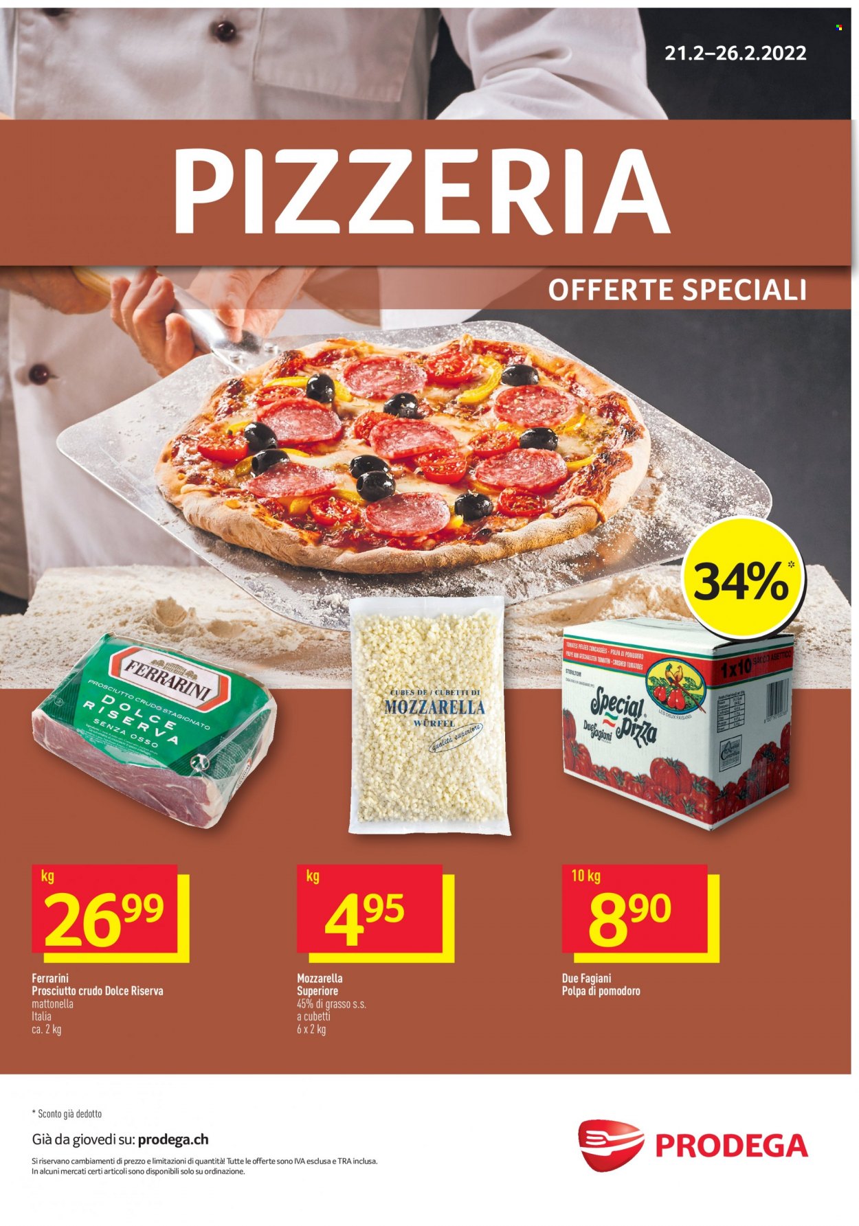 Volantino Prodega - 21.2.2022 - 26.2.2022. Pagina 1