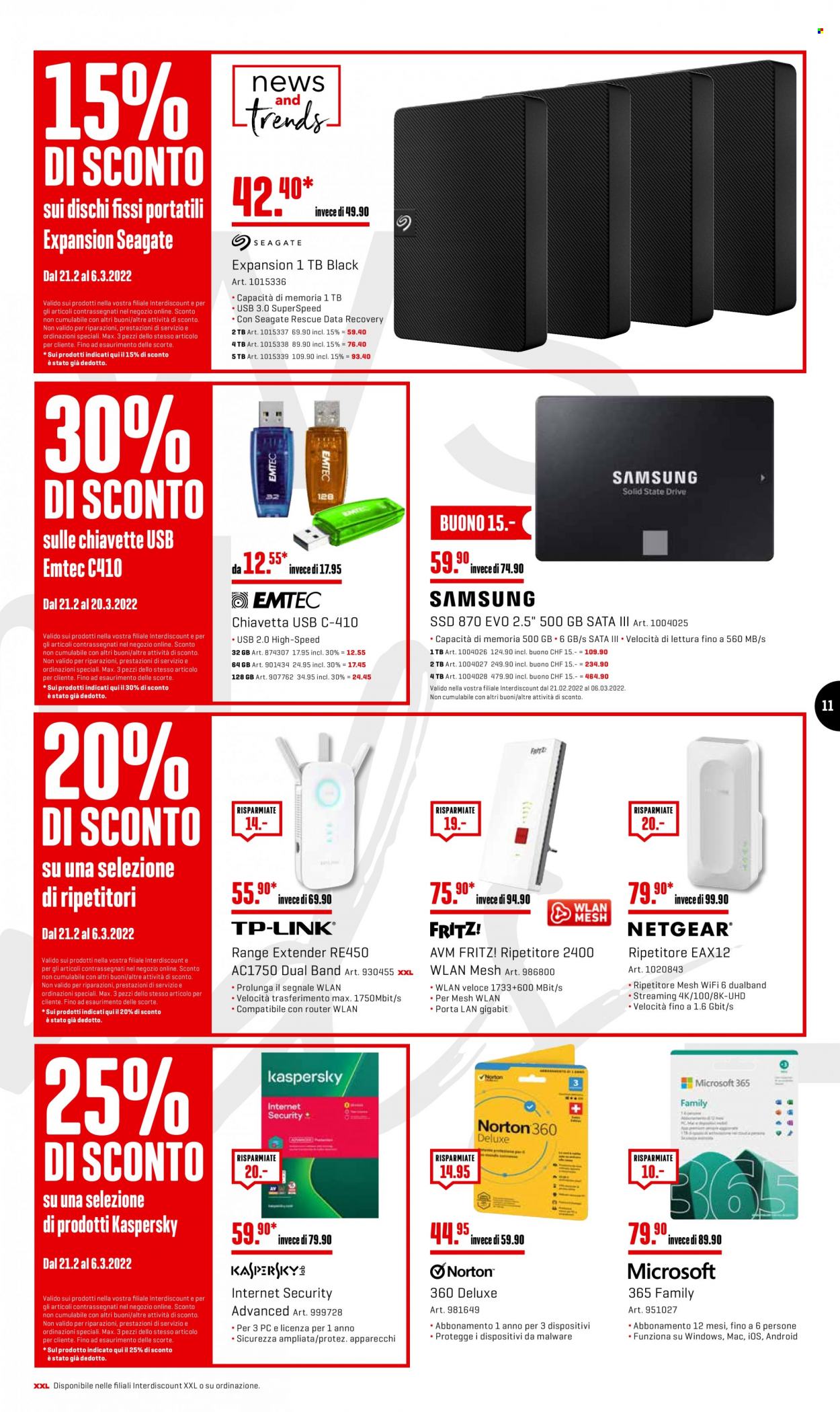 Volantino Interdiscount - 21.2.2022 - 6.3.2022. Pagina 11