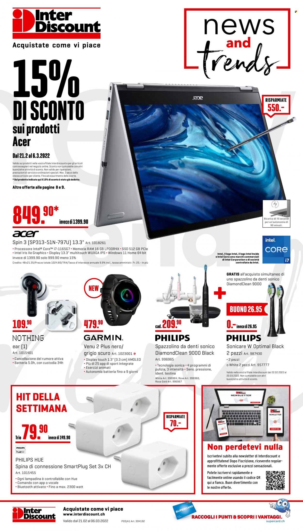 Volantino Interdiscount - 21.2.2022 - 6.3.2022. Pagina 16