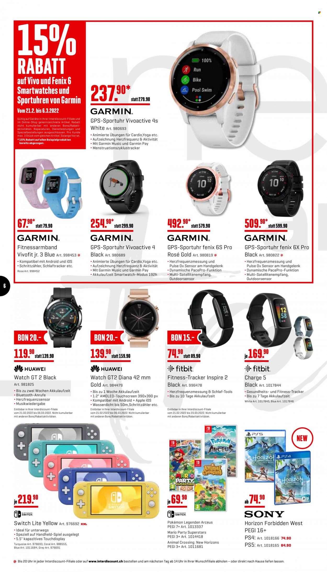 Prospekt Interdiscount - 21.2.2022 - 6.3.2022. Seite 6