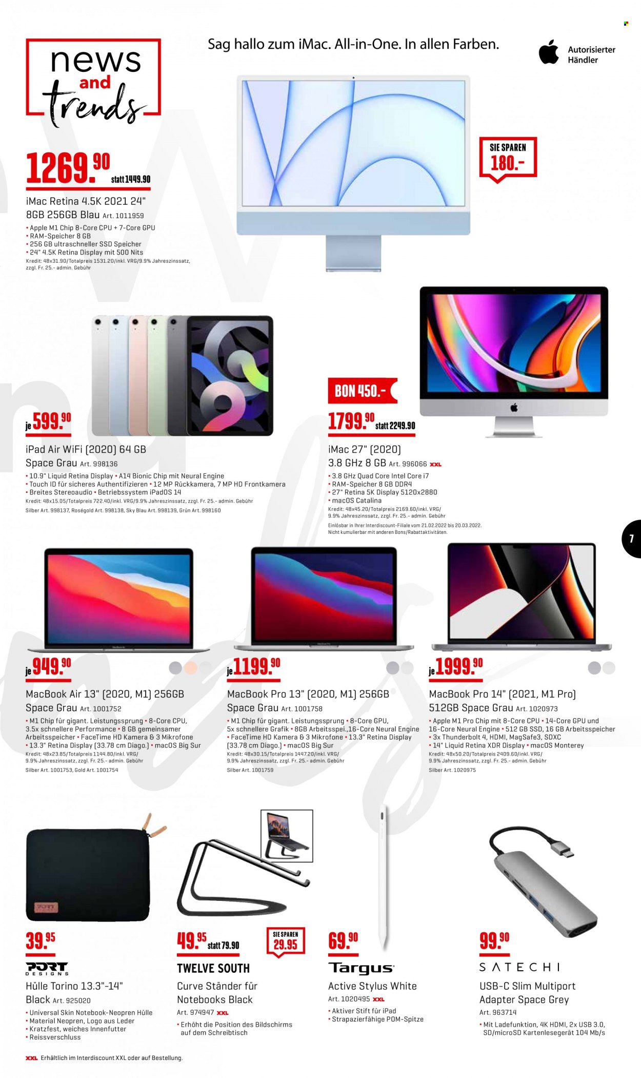 Prospekt Interdiscount - 21.2.2022 - 6.3.2022. Seite 7