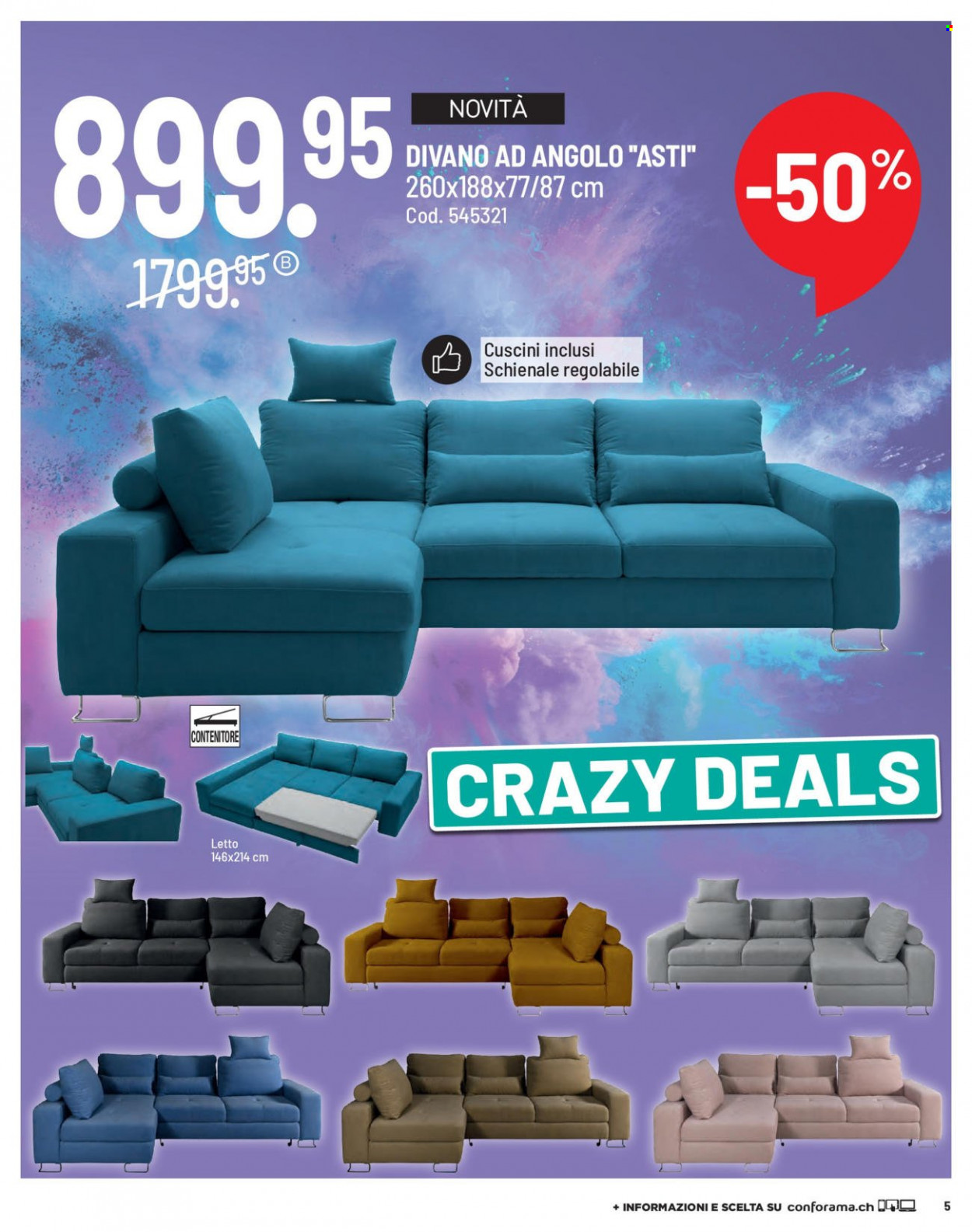 Volantino Conforama - 22.2.2022 - 7.3.2022. Pagina 5