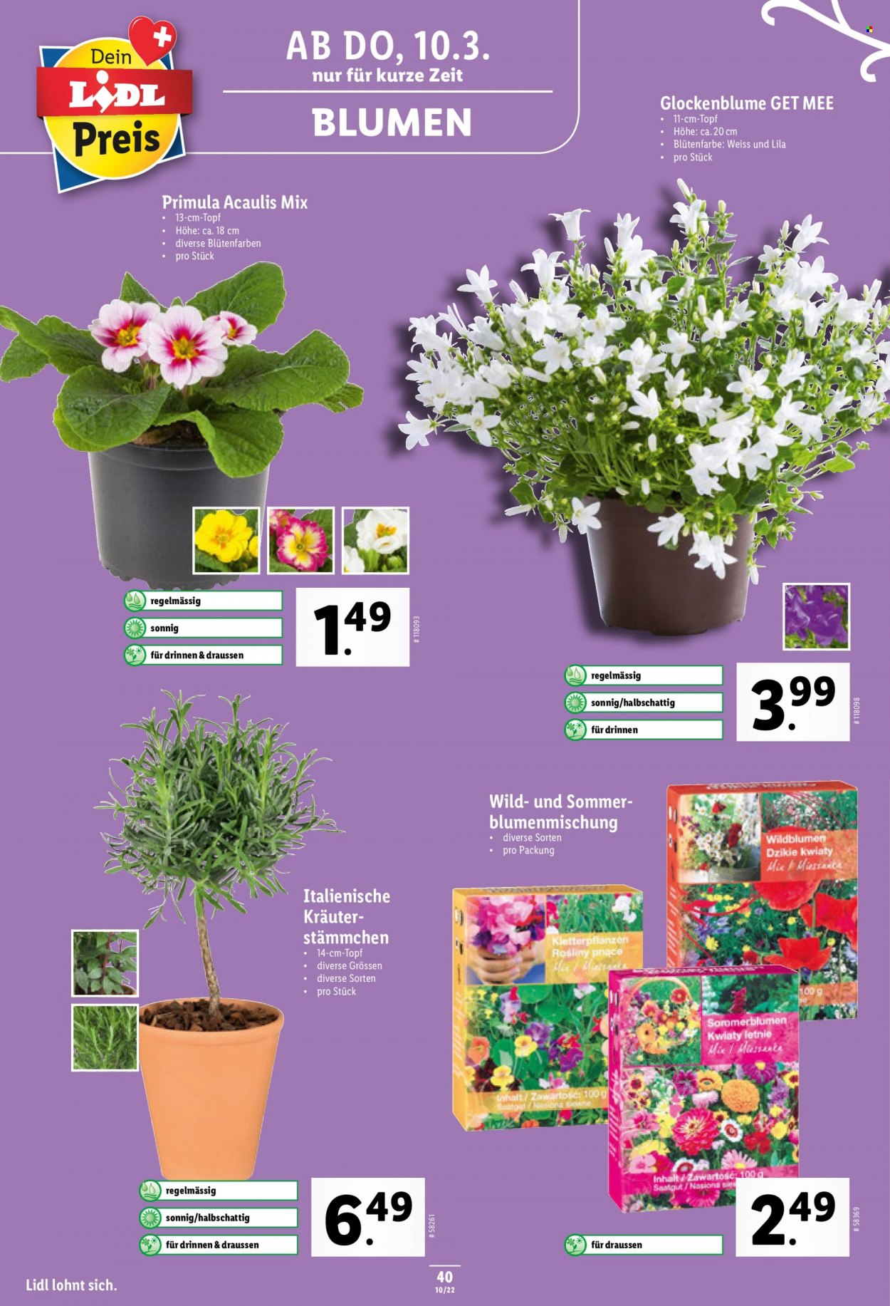 Prospekt Lidl - 10.3.2022 - 16.3.2022. Seite 40
