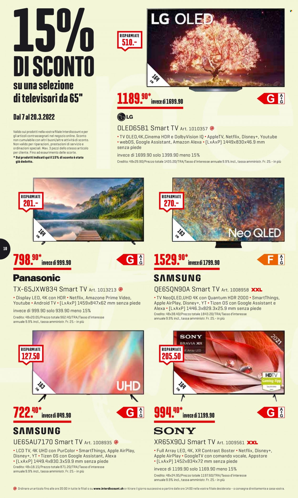 Prospekt Interdiscount - 7.3.2022 - 20.3.2022. Seite 10