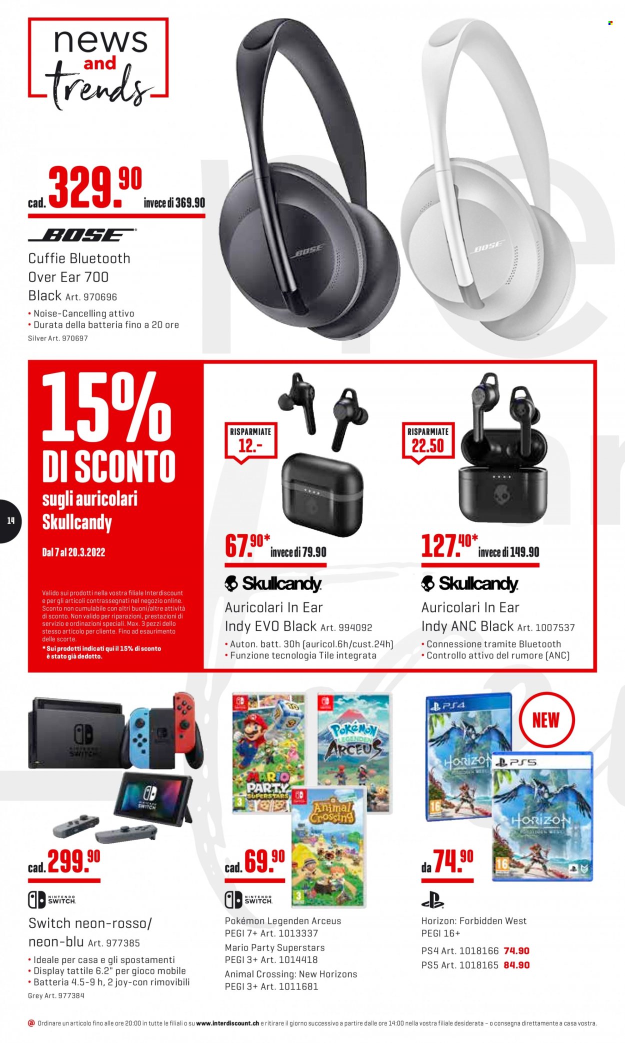 Prospekt Interdiscount - 7.3.2022 - 20.3.2022. Seite 14