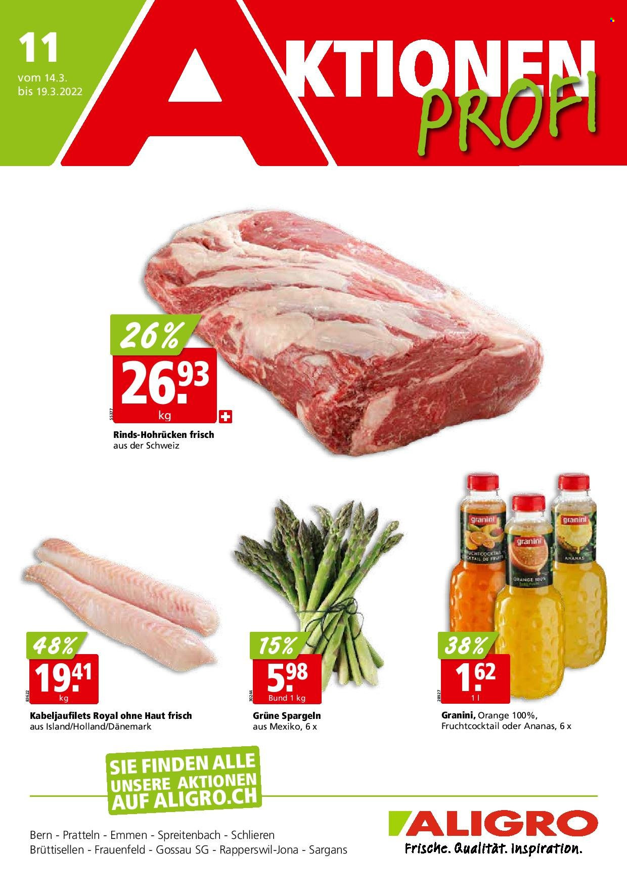 Volantino ALIGRO - 14.3.2022 - 19.3.2022. Pagina 1
