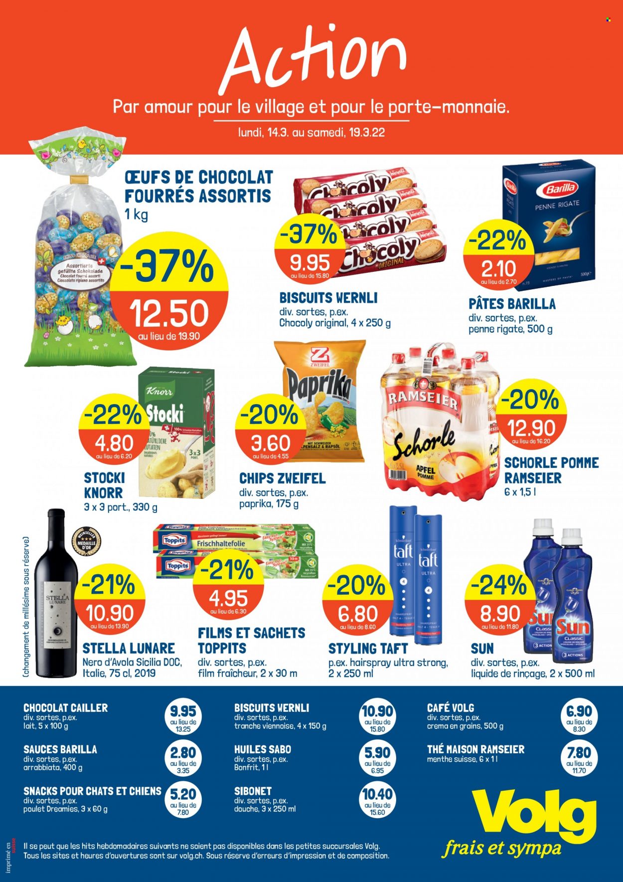 Catalogue Volg - 14.3.2022 - 19.3.2022. Page 1