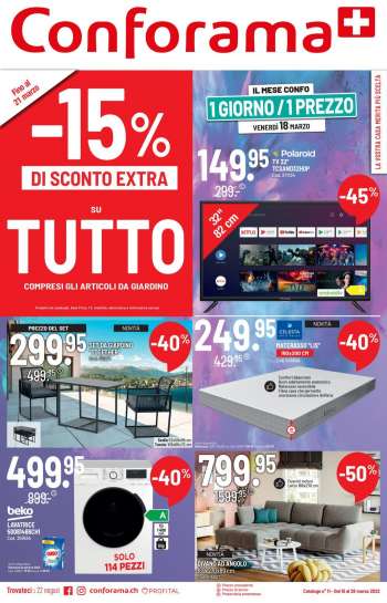 Catalogue Conforama - 15.3.2022 - 28.3.2022.