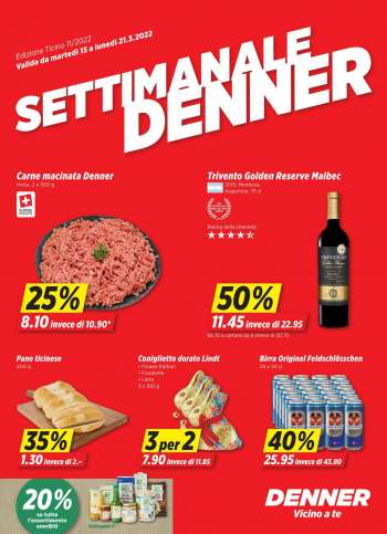 Catalogue Denner - 15.3.2022 - 21.3.2022.
