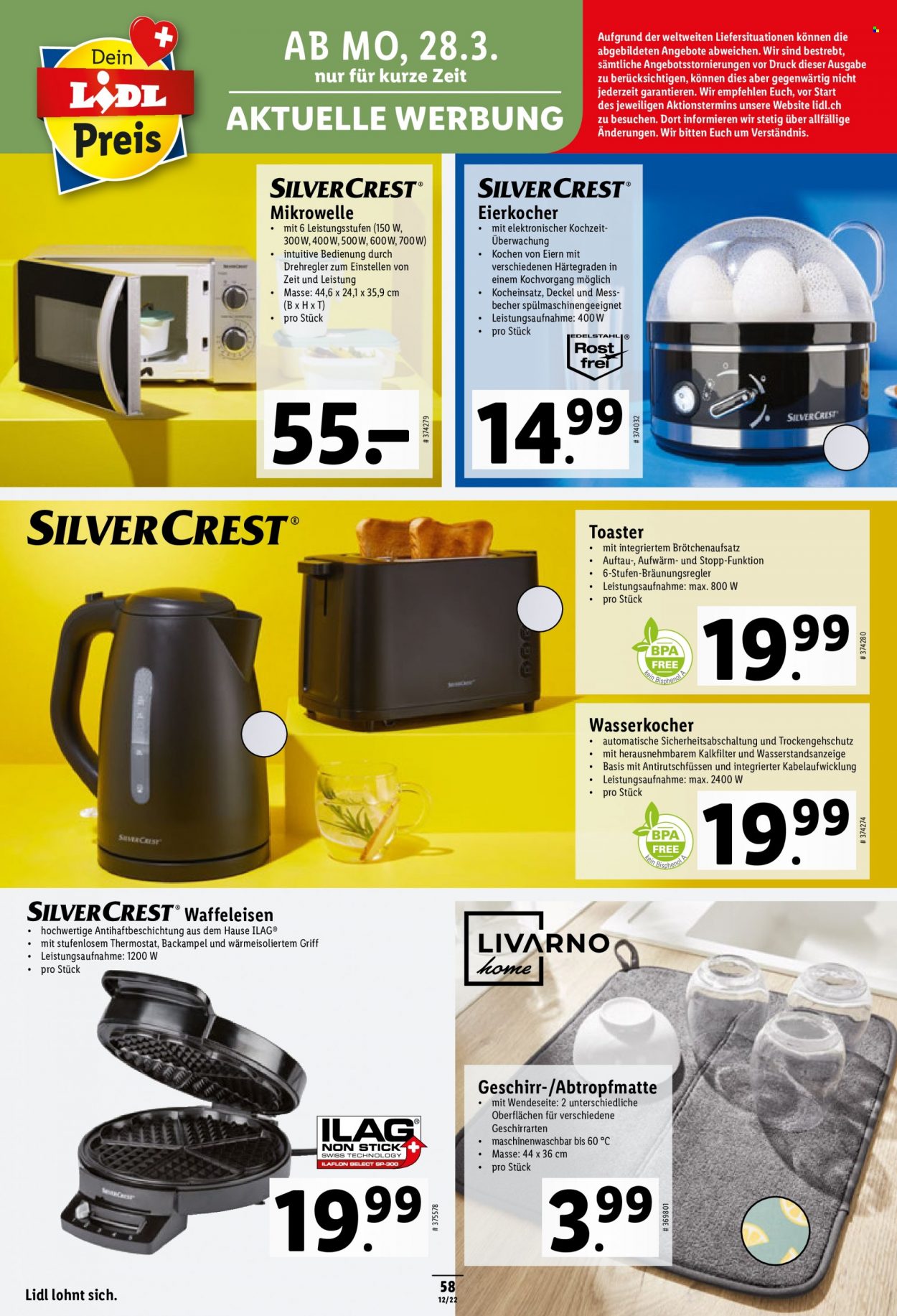 Volantino Lidl - 24.3.2022 - 30.3.2022. Pagina 58