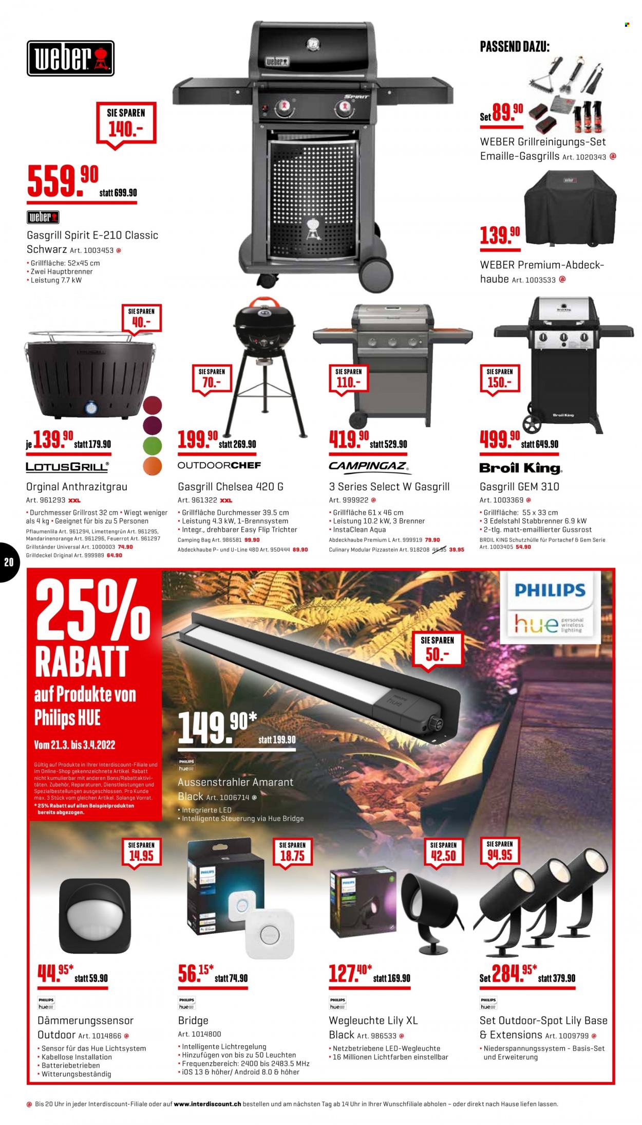 Prospekt Interdiscount - 21.3.2022 - 3.4.2022. Seite 20