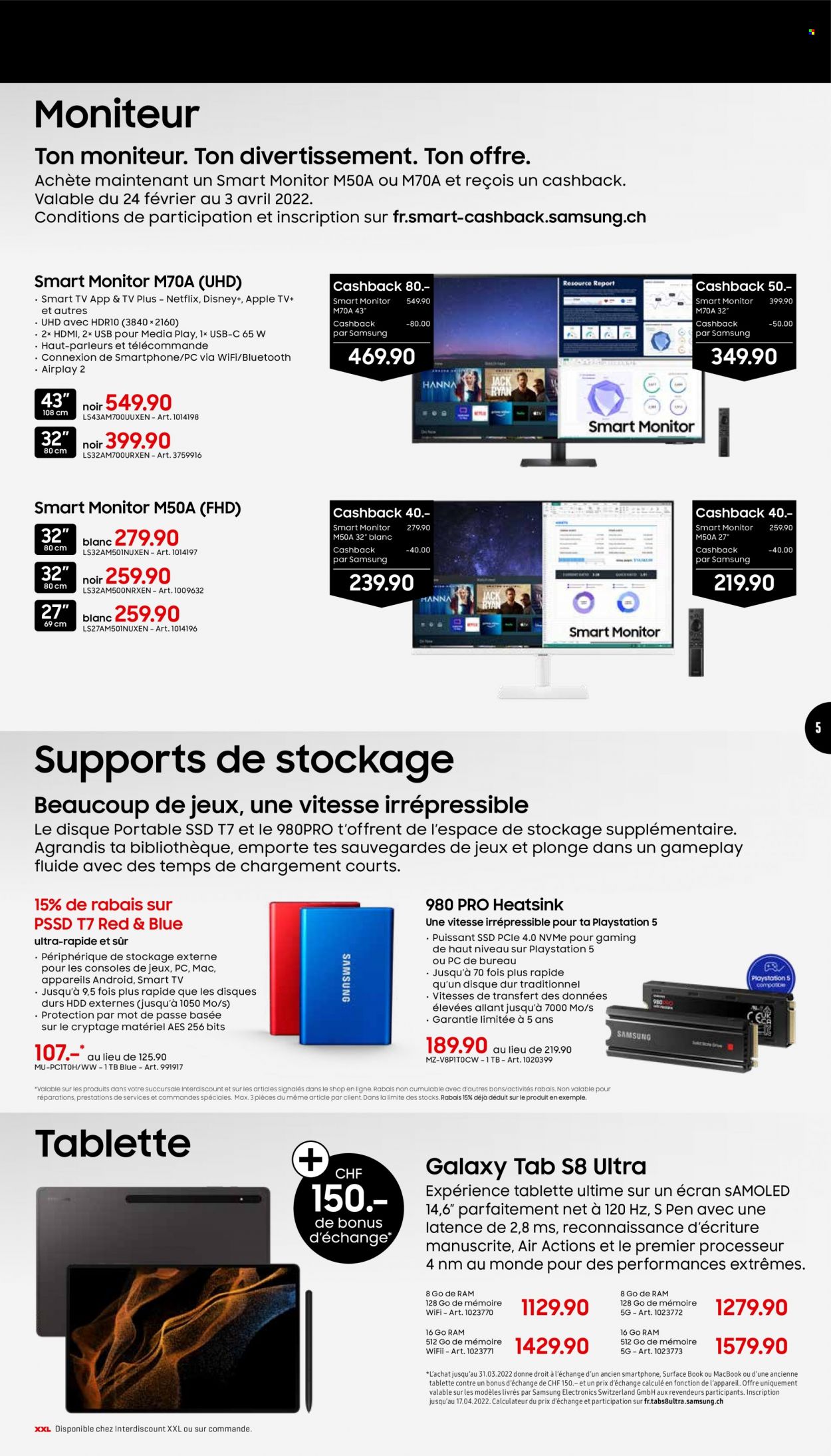 Catalogue Interdiscount - 21.3.2022 - 3.4.2022. Page 5