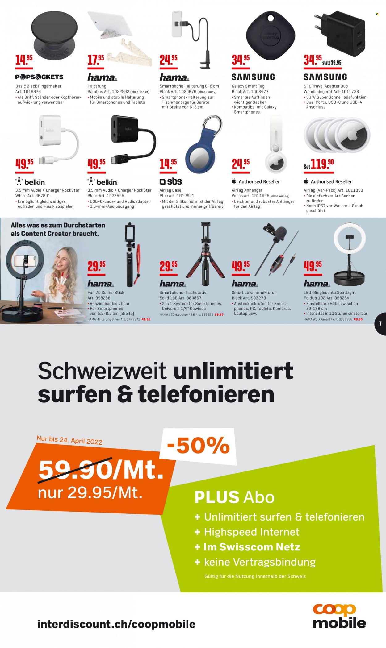 Prospekt Interdiscount - 21.3.2022 - 3.4.2022. Seite 7