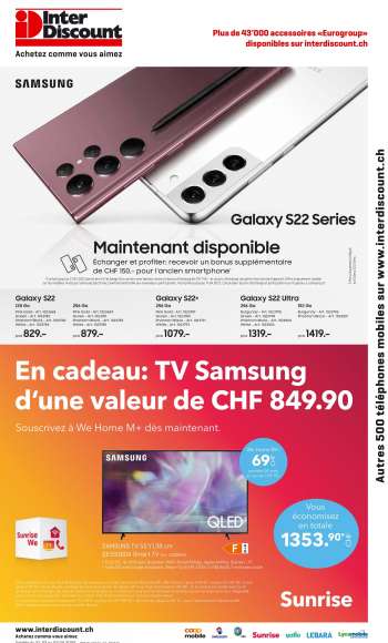 Volantino Interdiscount - 21.3.2022 - 3.4.2022.