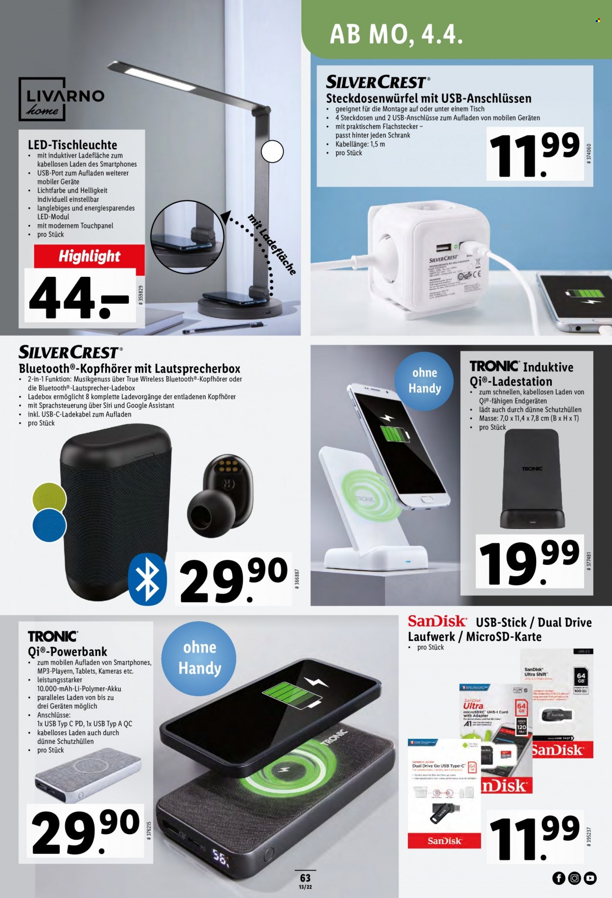 Catalogue Lidl - 31.3.2022 - 6.4.2022. Page 63