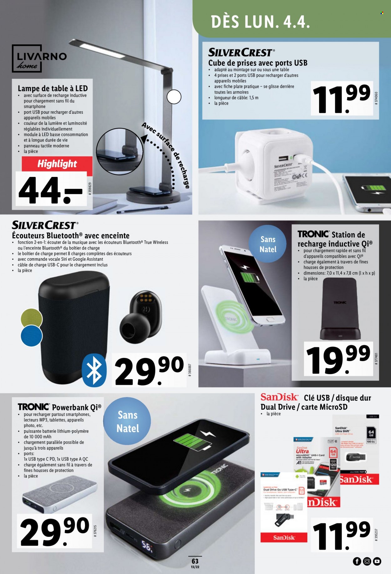 Prospekt Lidl - 31.3.2022 - 6.4.2022. Seite 63