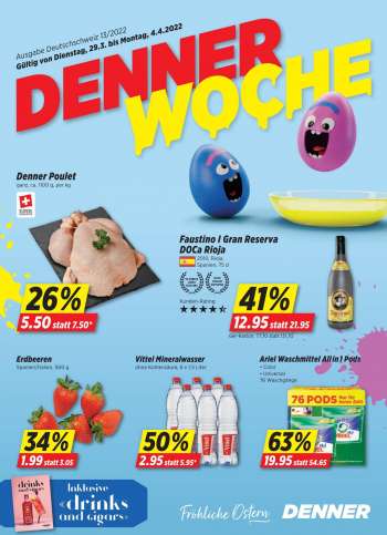Prospekte Denner - 29.3.2022 - 4.4.2022.