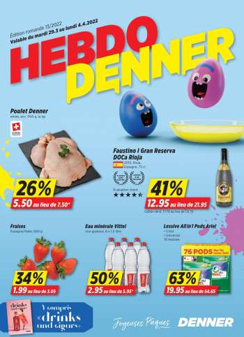 Prospekte Denner - 29.3.2022 - 4.4.2022.