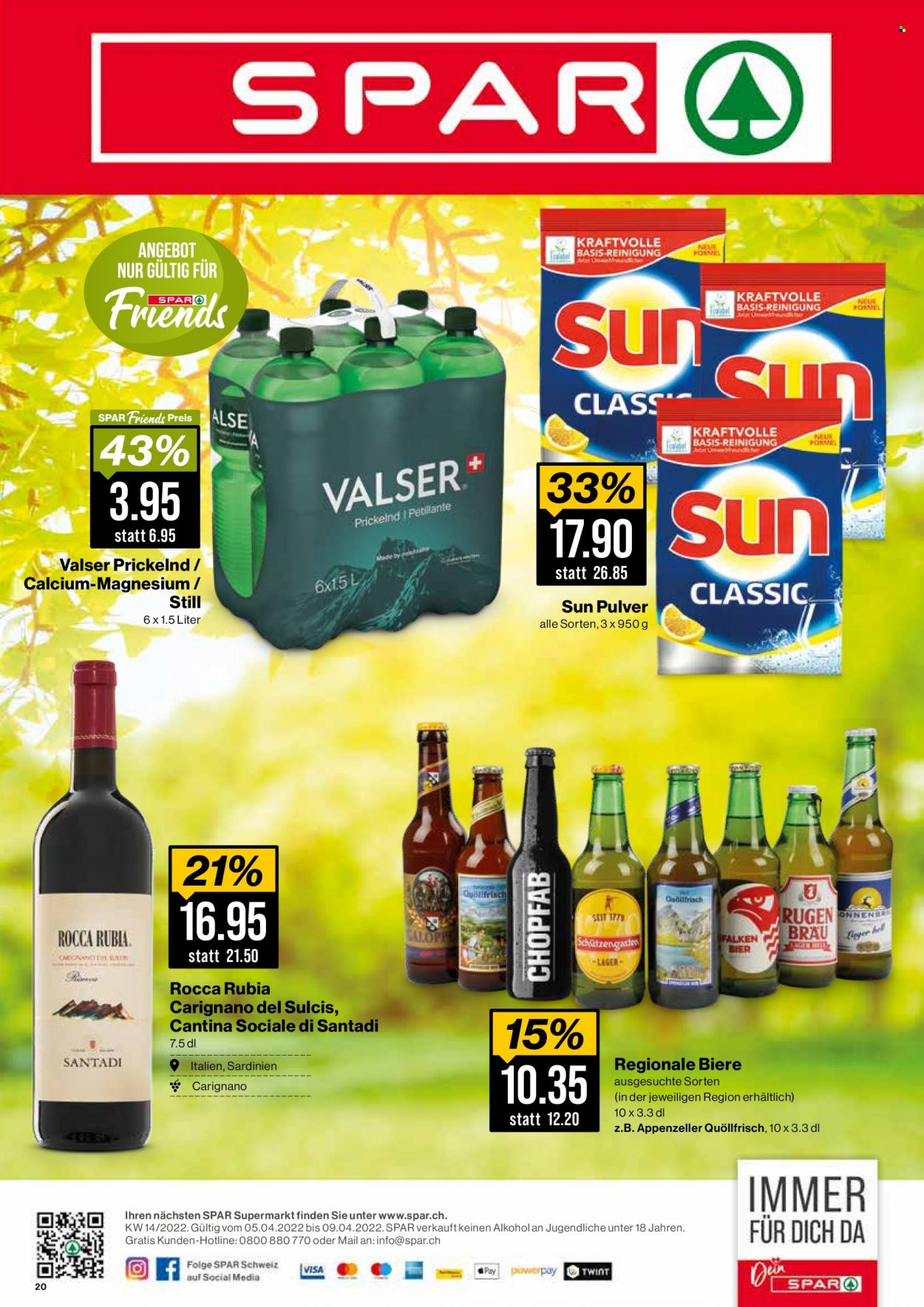 Prospekt SPAR - 5.4.2022 - 9.4.2022. Seite 20