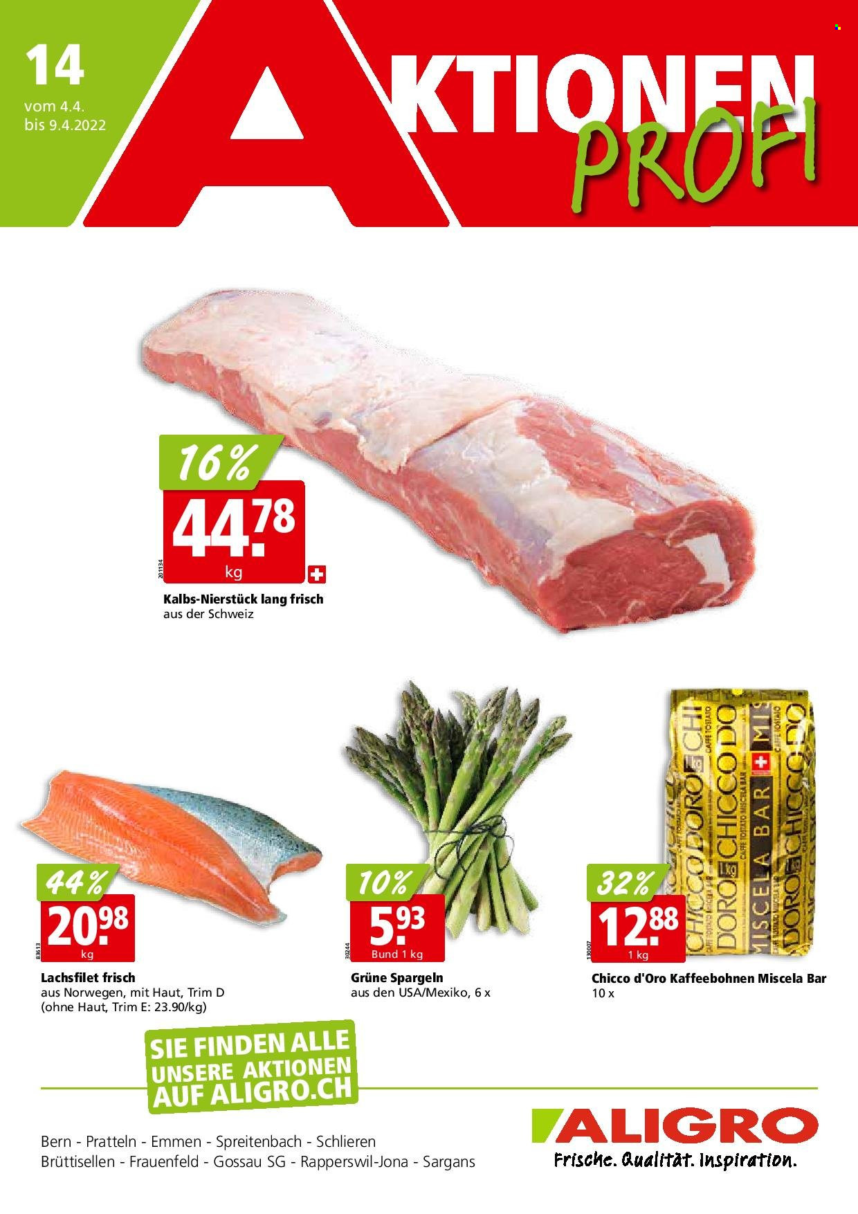 Volantino ALIGRO - 4.4.2022 - 9.4.2022. Pagina 1