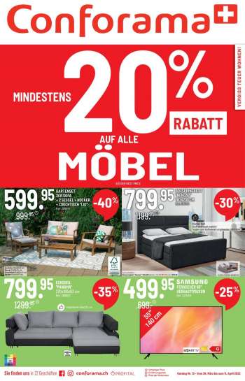 Volantino Conforama - 29.3.2022 - 11.4.2022.