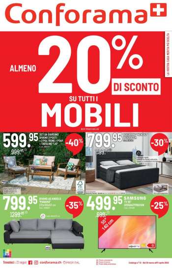 Catalogue Conforama - 29.3.2022 - 11.4.2022.