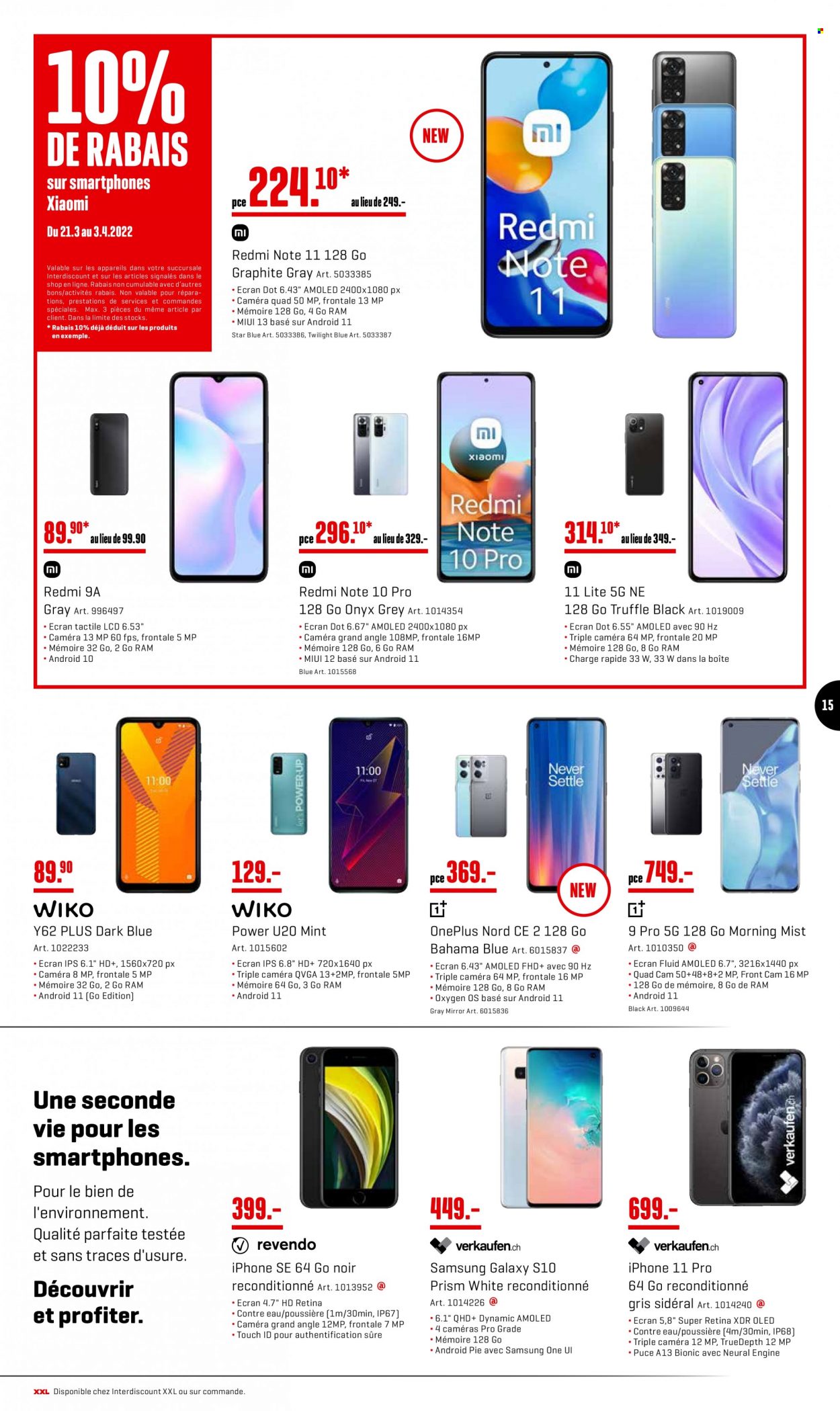 Volantino Interdiscount - 28.3.2022 - 3.4.2022. Pagina 15