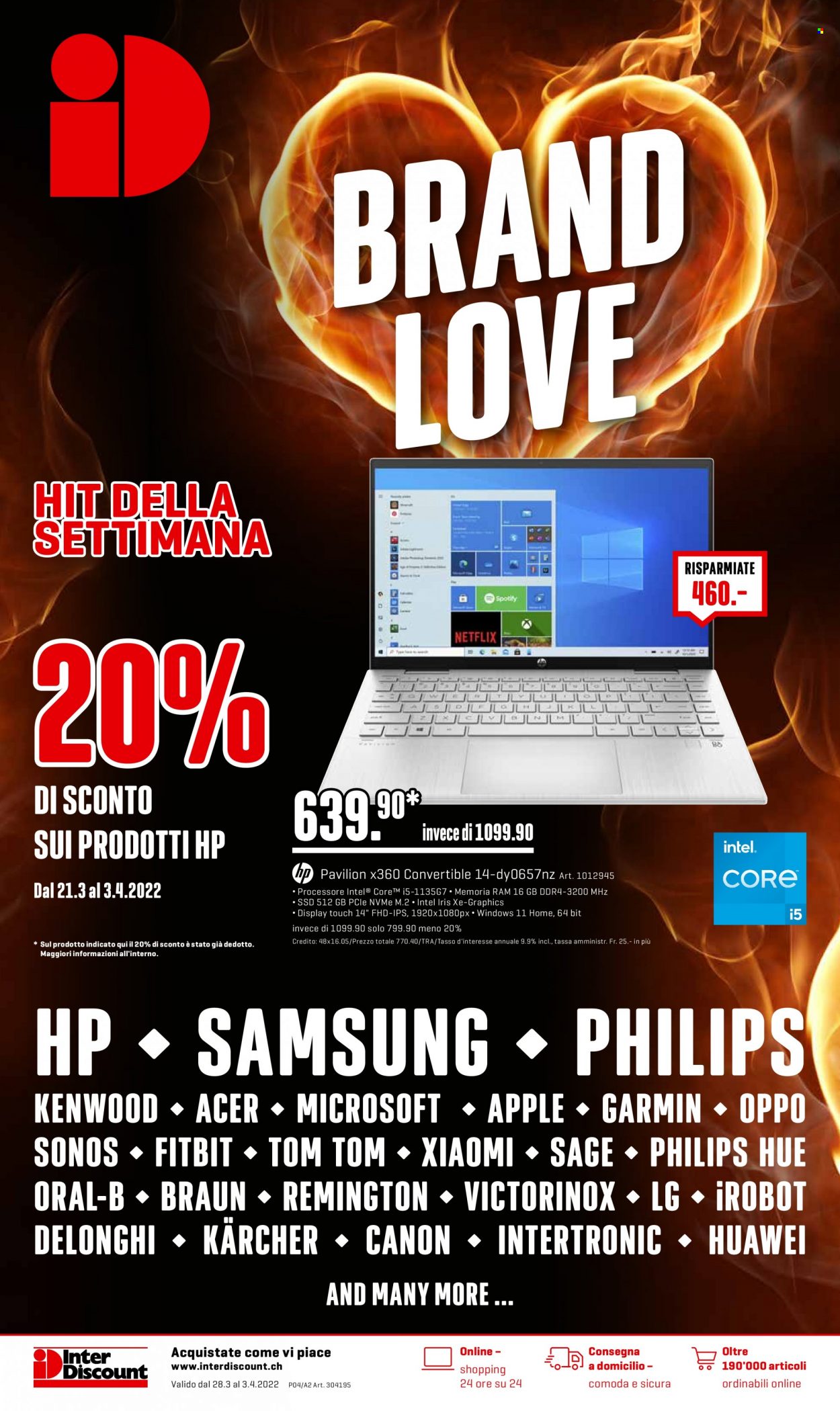 Catalogue Interdiscount - 28.3.2022 - 3.4.2022. Page 1