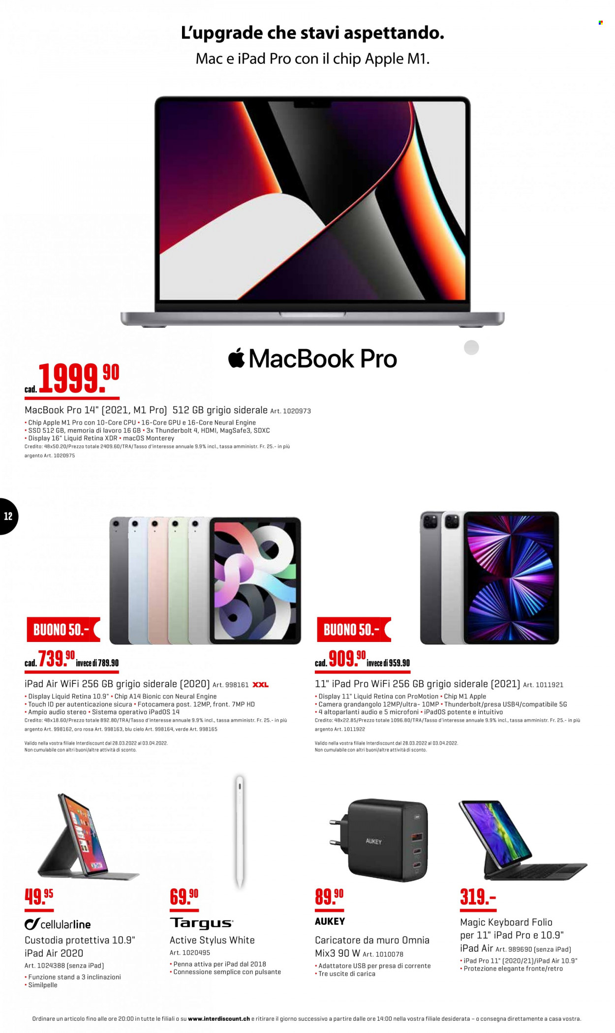 Catalogue Interdiscount - 28.3.2022 - 3.4.2022. Page 12