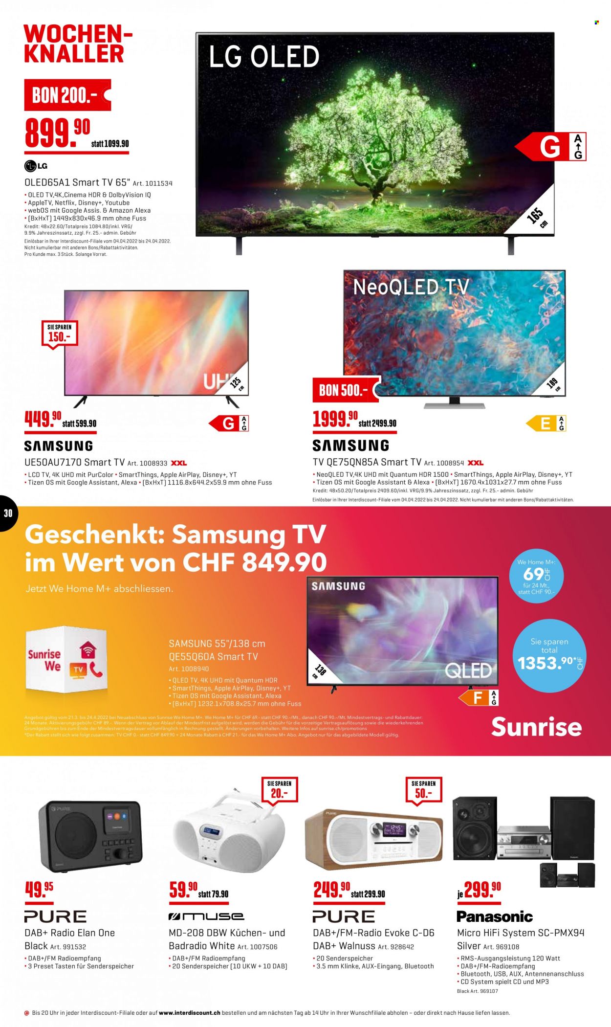 Catalogue Interdiscount - 11.4.2022 - 24.4.2022. Page 30