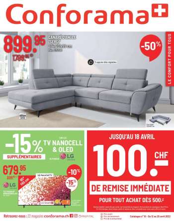Volantino Conforama - 12.4.2022 - 25.4.2022.